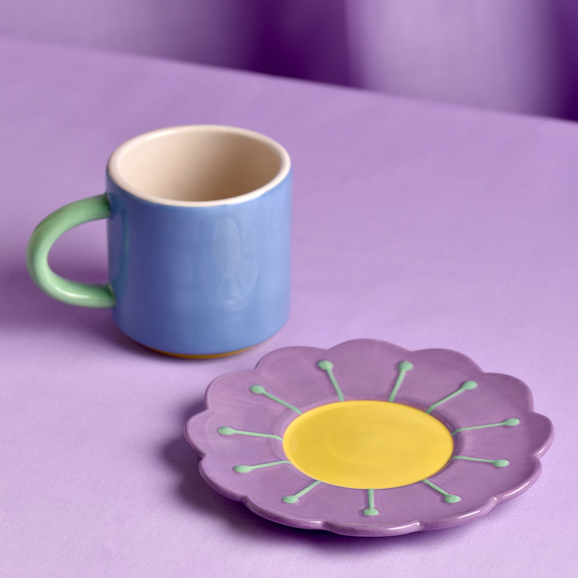 Raspberry Blossom Mug & Coaster Set - Image 4