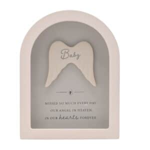 Angel Wings Baby Memorial Plaque