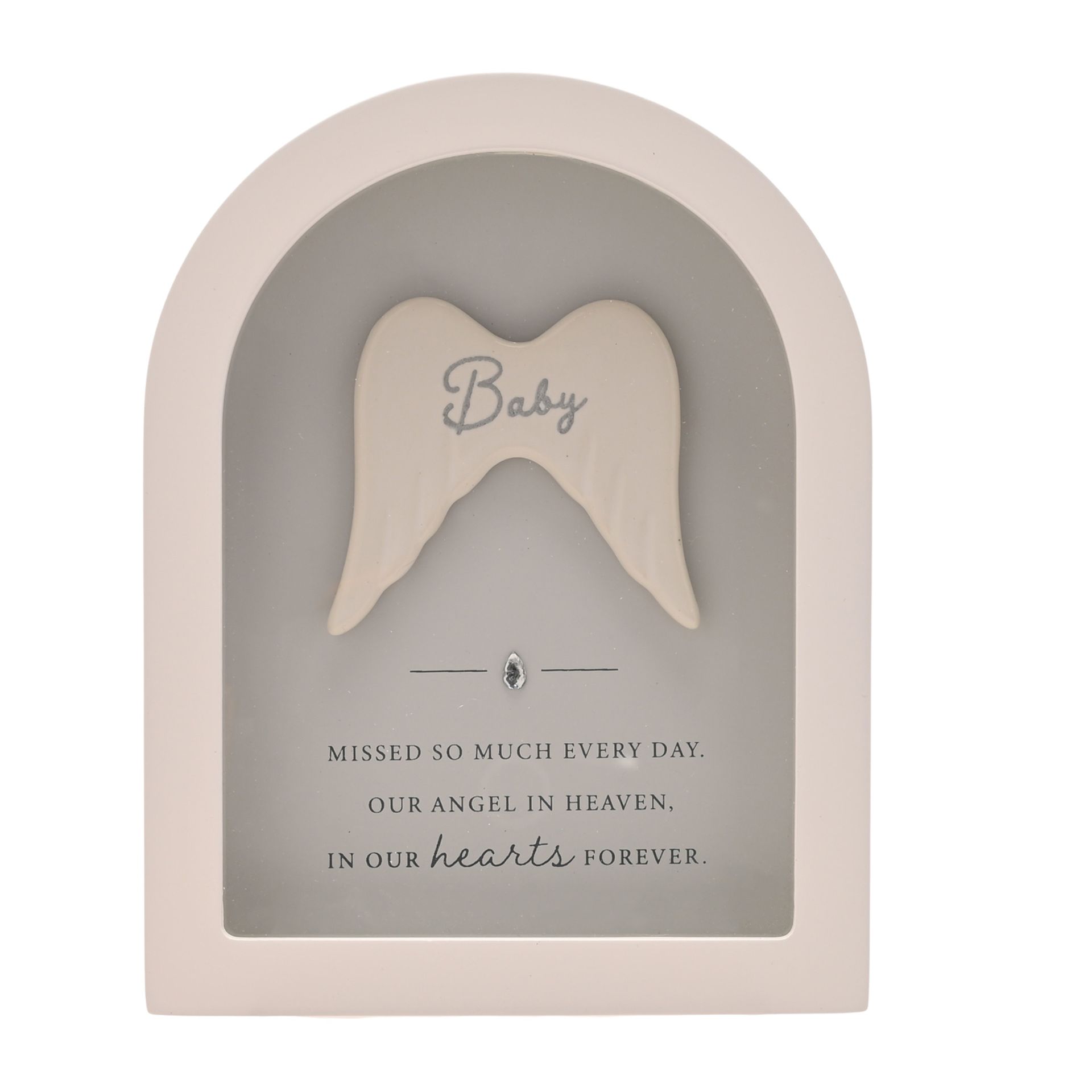 Angel Wings Baby Memorial Plaque