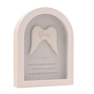Angel Wings Baby Memorial Plaque