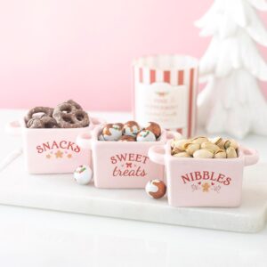 3 Sugarplum Bakery Snack Bowls