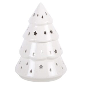 Alternative view of White Christmas Tree Oil Burner