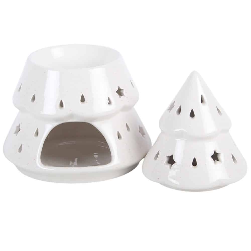 White Christmas Tree Oil Burner - Image 3