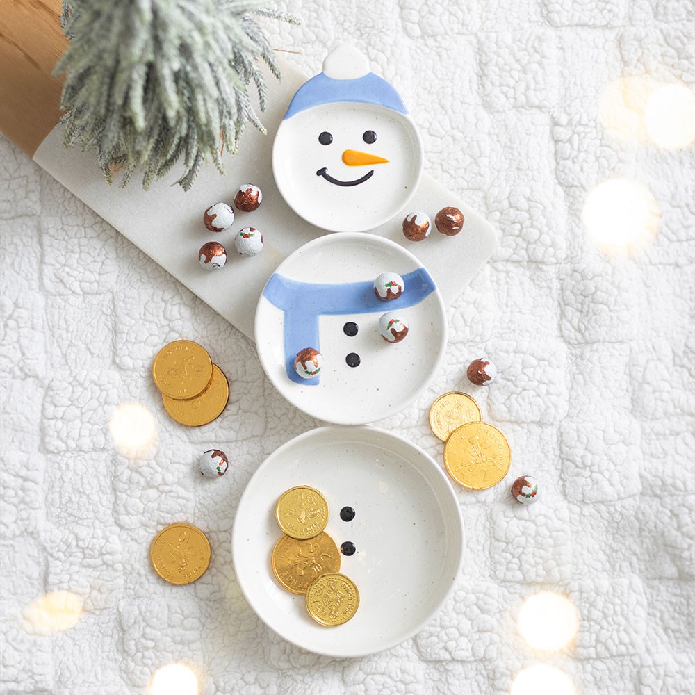 Winter Snowmen Stacking Bowl Set