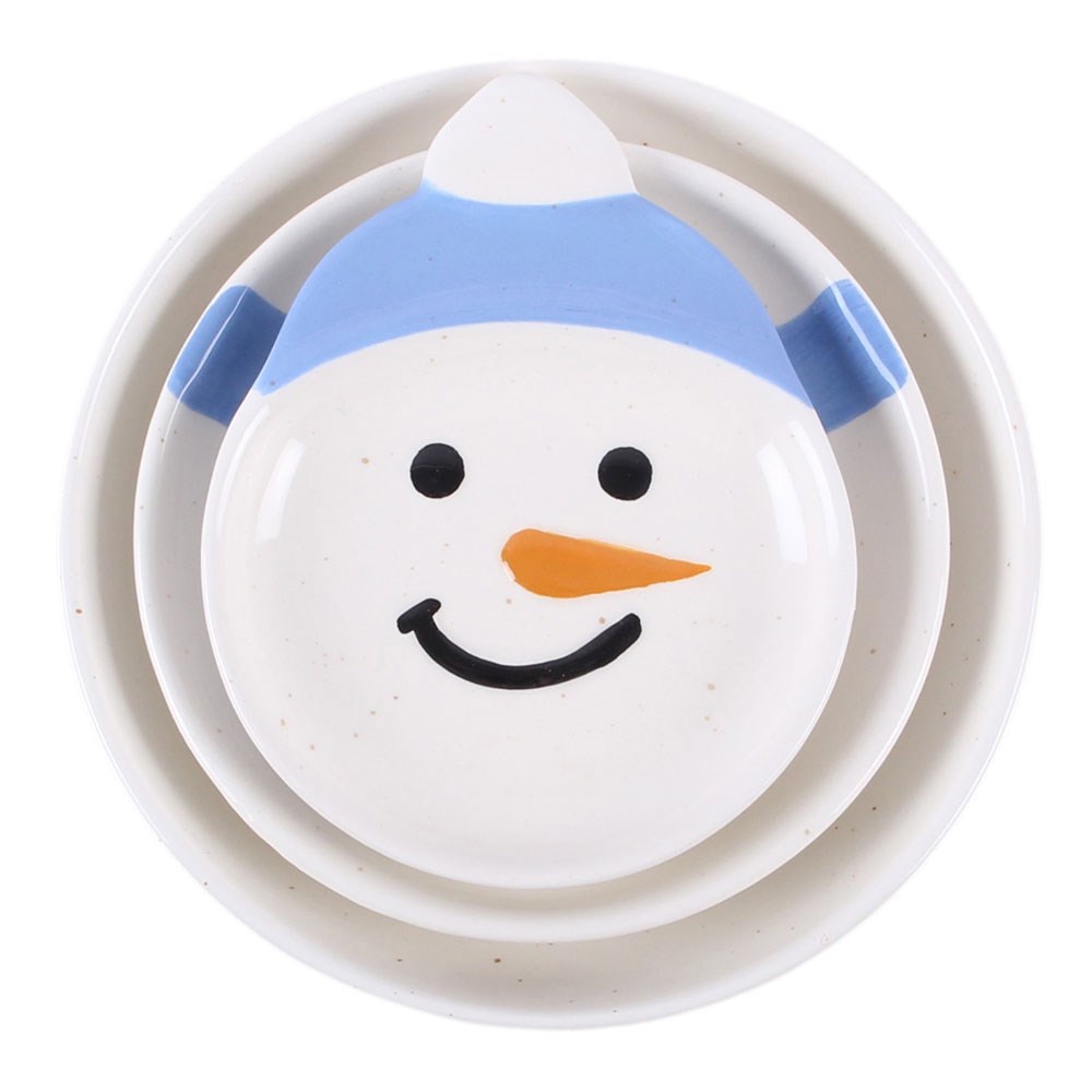 Winter Snowmen Stacking Bowl Set - Image 3