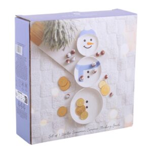 Winter Snowmen Stacking Bowl Set