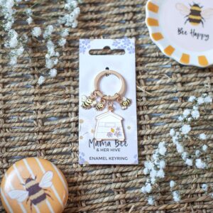 Mama Bee & Her Hive Keyring