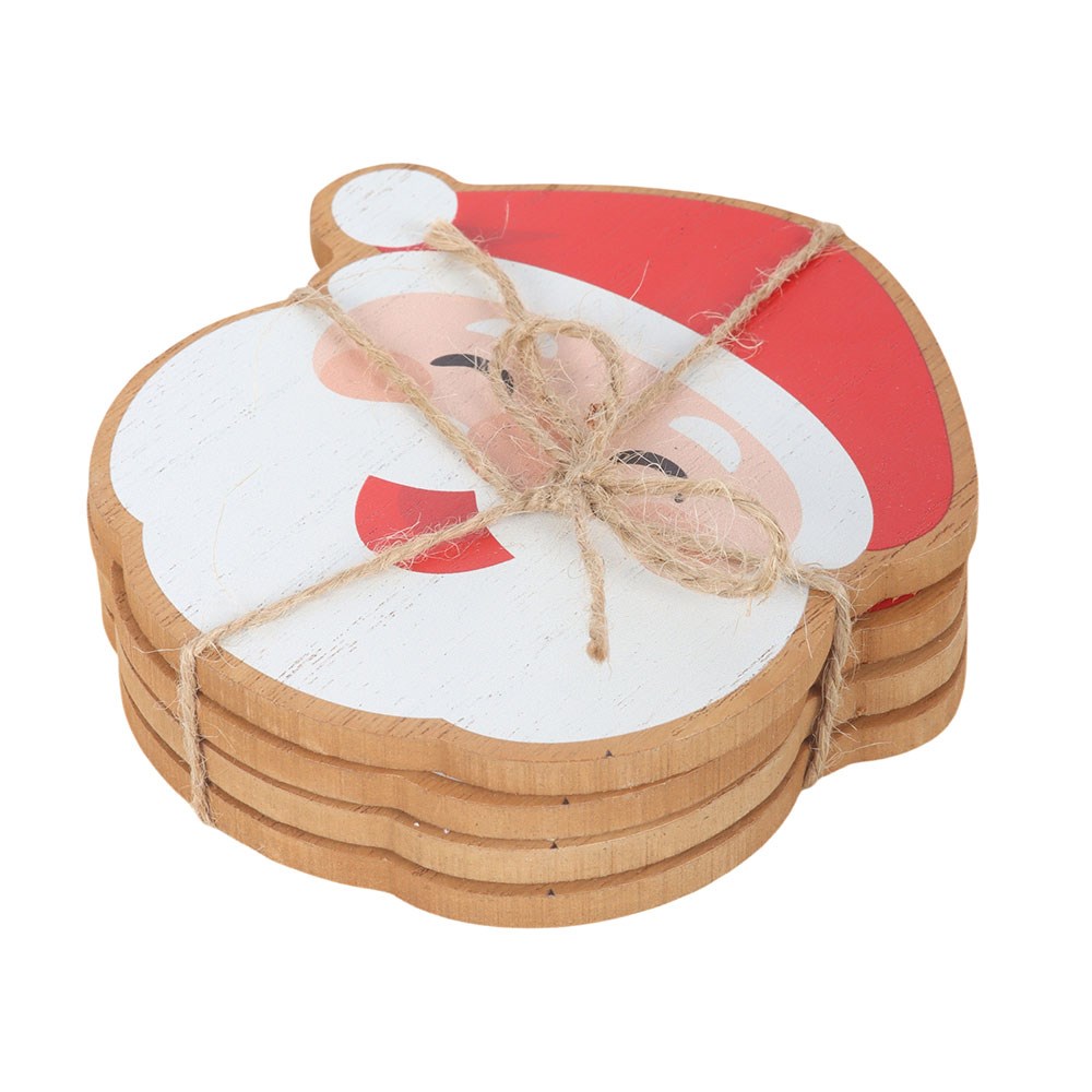 Santa Coaster Set - Image 3