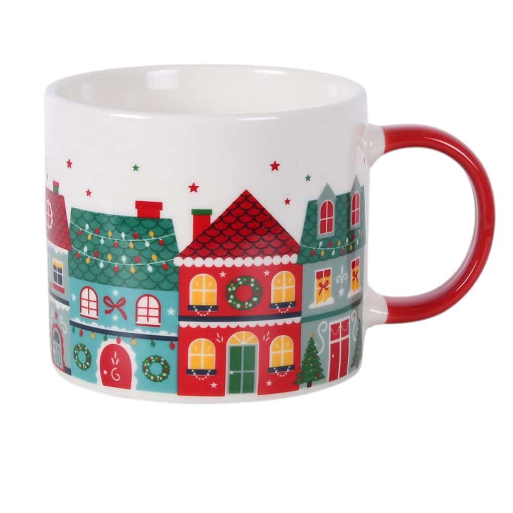Christmas Street Print Mug