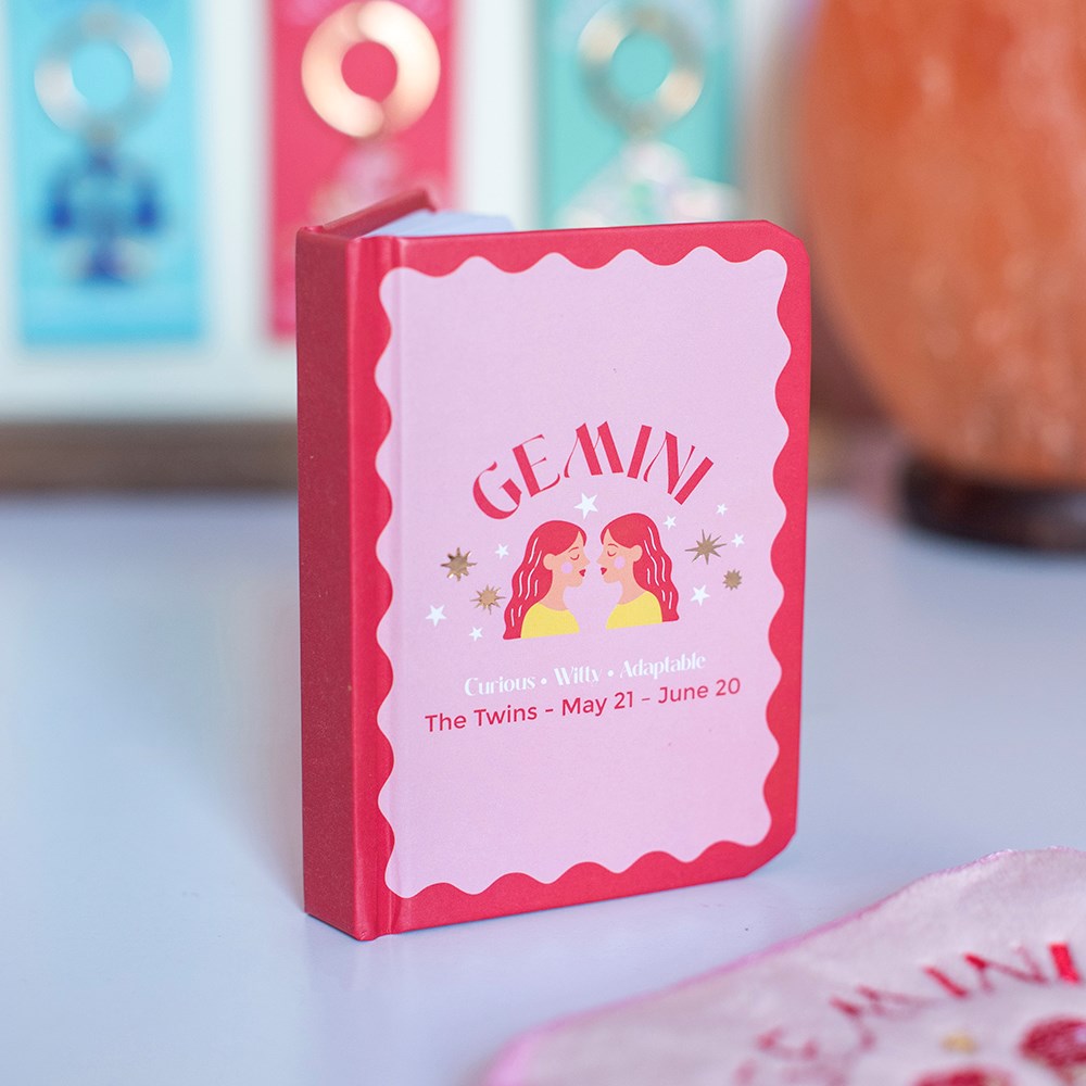 Gemini Zodiac Mini Notebook