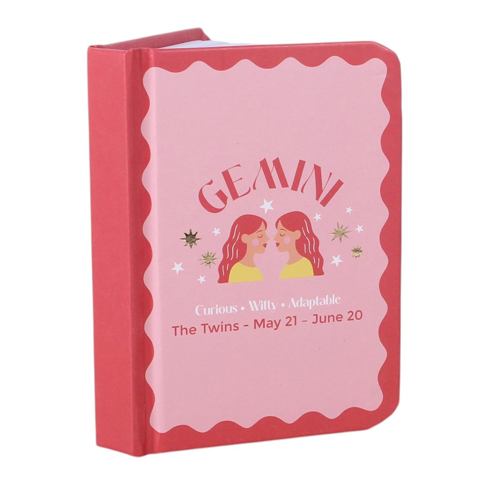 Gemini Zodiac Mini Notebook