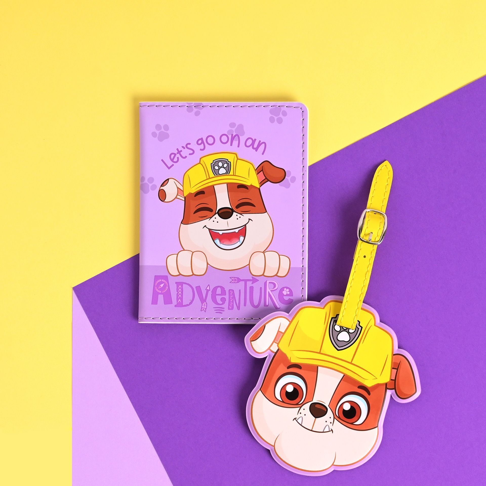 Paw Patrol Rubble Passport & Luggage Tag