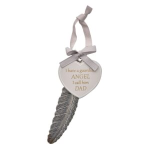 Dad Memorial Feather Plaque