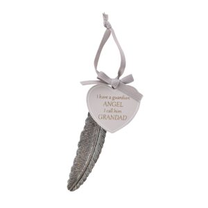 Grandad Memorial Feather Plaque