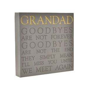 Grandad Memorial Plaque