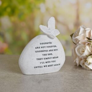 Goodbyes Butterfly Graveside Pebble