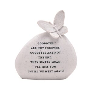 Goodbyes Butterfly Graveside Pebble