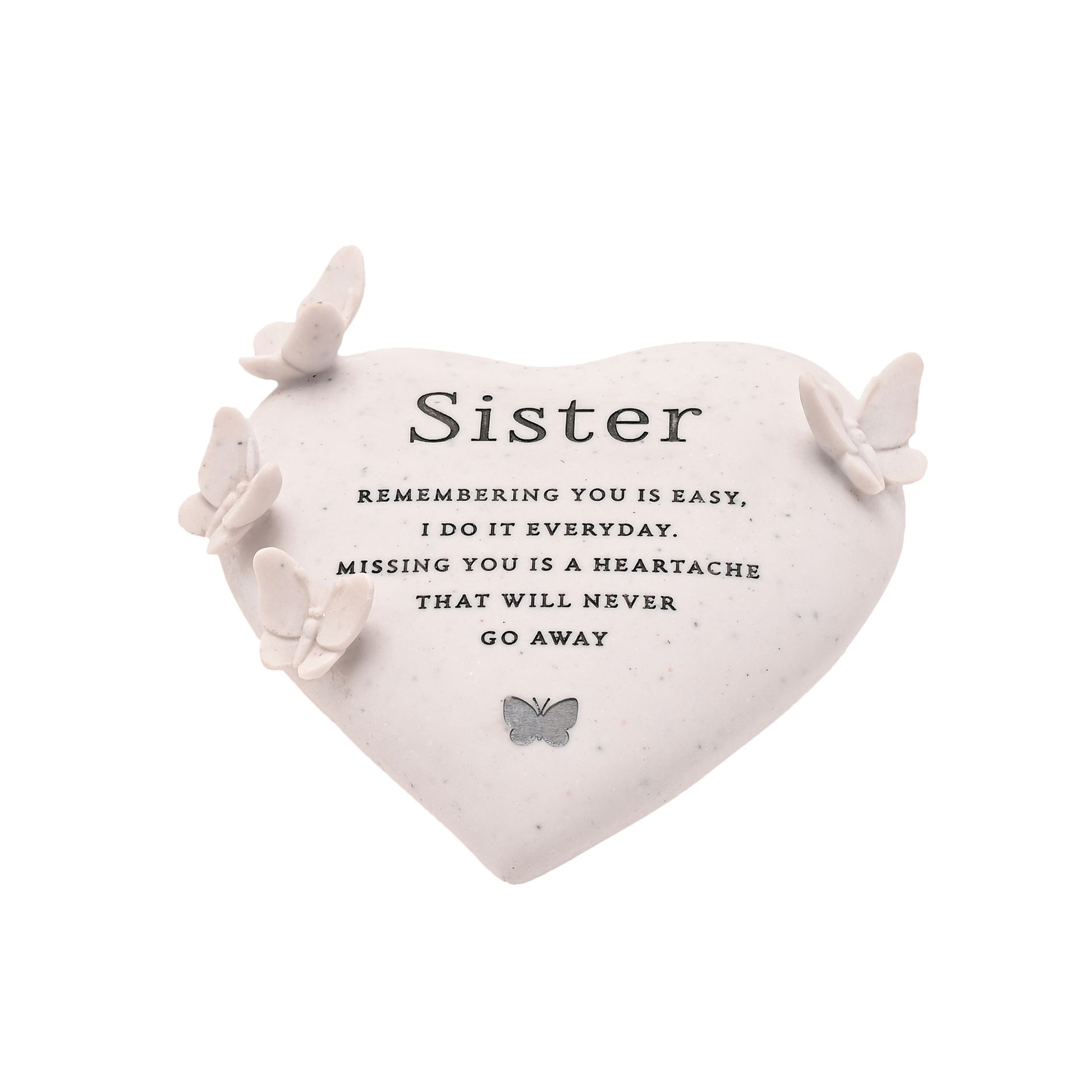 Sister Memorial Butterfly Heart - Image 2